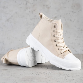 Goodin Hohe Beige Sneakers 1