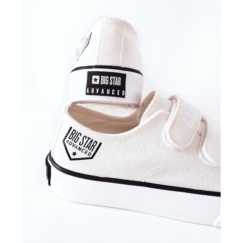 Kinder Sneaker mit Klettverschluss Big Star FF374061 Weiß 1