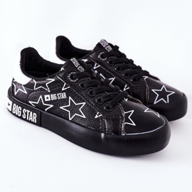 Kinder Leder Sneaker Big Star II374002 Schwarz 2