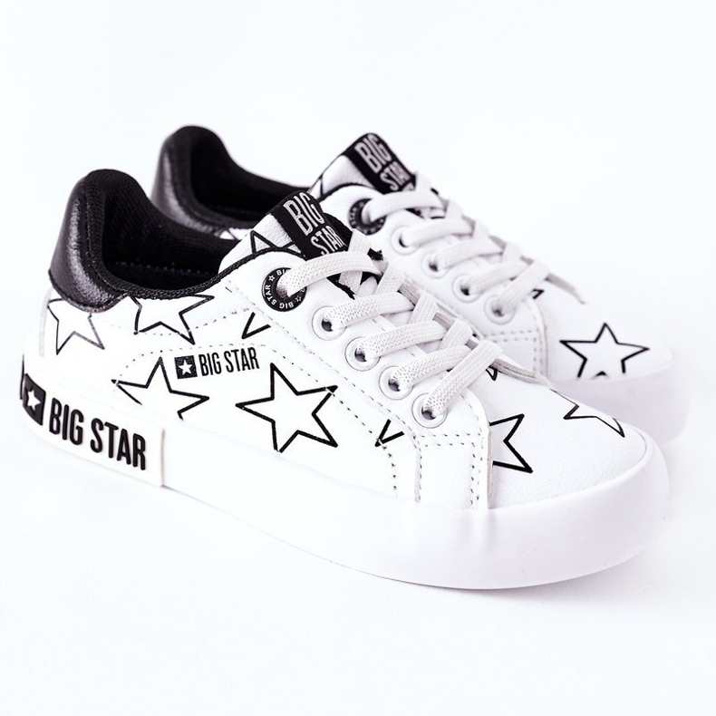 Kinder Leder Sneaker Big Star II374001 Weiß 2