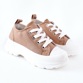 FR1 Kinder Sneaker Beige Travel Time 2