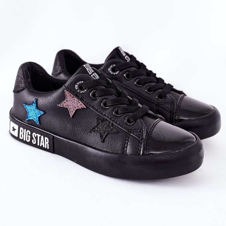 Kinder Leder Sneaker Big Star II374031 Schwarz 2