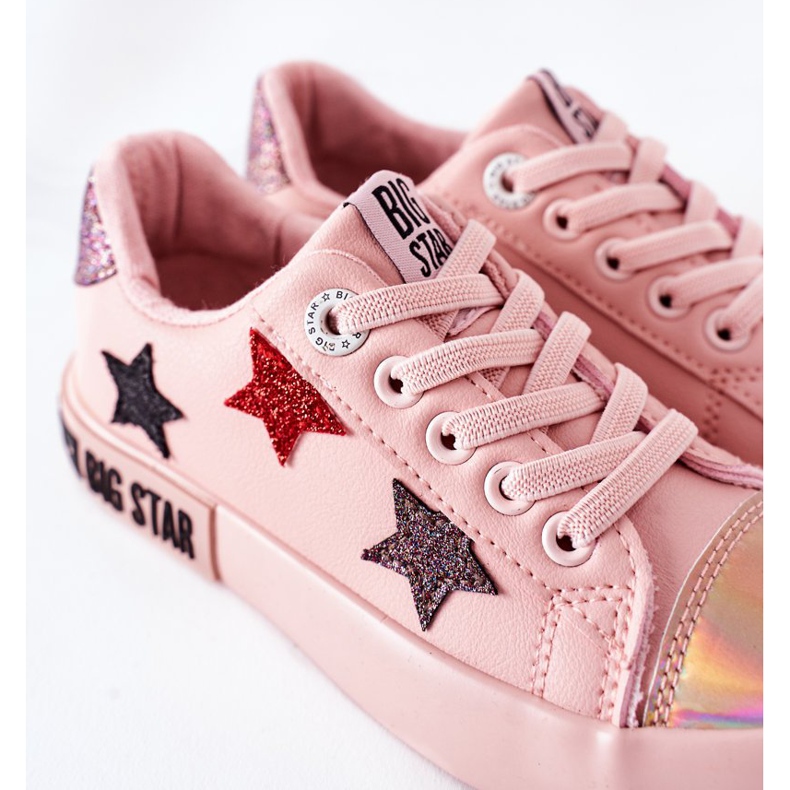 Kinder Sneakers aus Leder Big Star II374033 Rosa 1