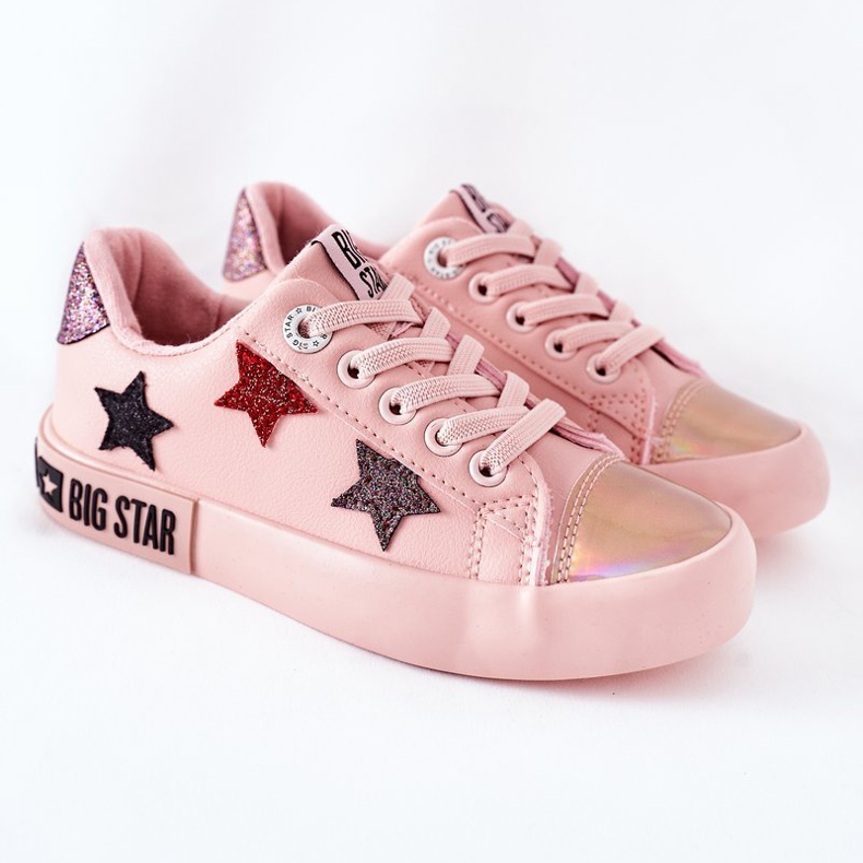 Kinder Sneakers aus Leder Big Star II374033 Rosa 2