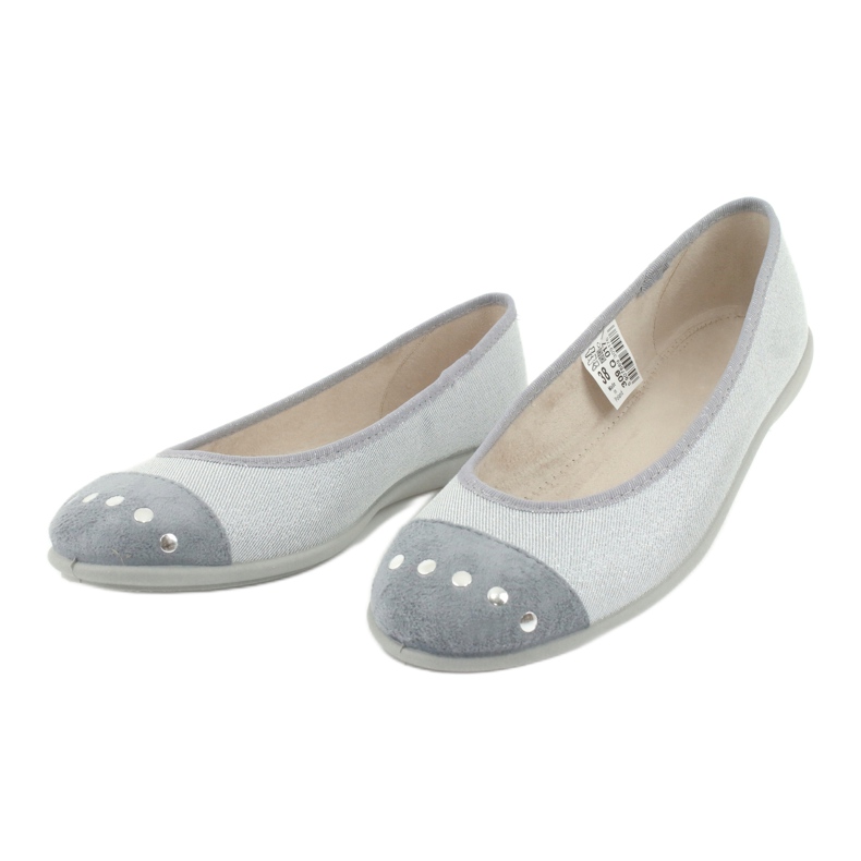Befado Jugendballerinas 309Q017 Silber silber- 3
