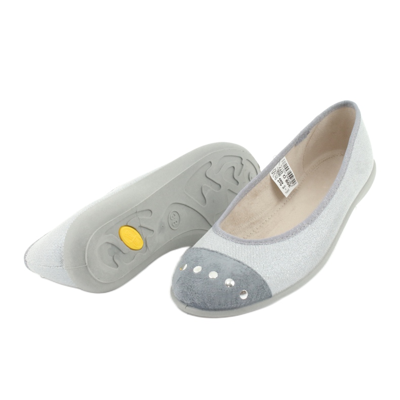 Befado Jugendballerinas 309Q017 Silber silber- 4
