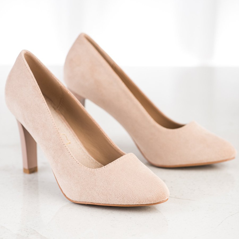 Sabatina Klassische Pumps mit hohen Absätzen beige 2
