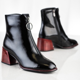 Filippo Stylische Stiefel mit Reißverschluss schwarz 1