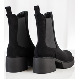 Filippo Hohe Chelsea-Stiefel auf der Plattform schwarz 1