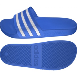 Adidas Adilette Aqua F35541 Hausschuhe weiß blau 7