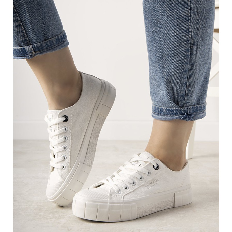 Weiße Big Star Damen Gooby Sneakers 1