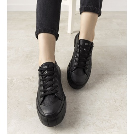 Schwarze Big Star Damen Gooby Sneakers 1