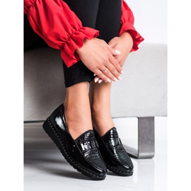 Filippo Modische Lederschuhe schwarz 1