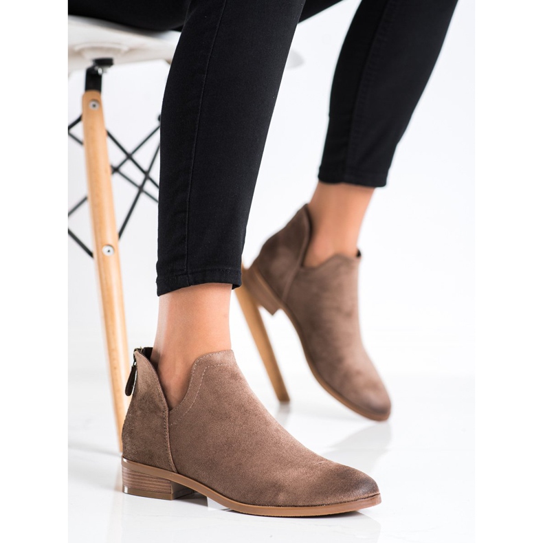 Wildlederstiefel mit Cut-Out VINCEZA braun 1