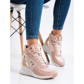 VINCEZA hohe Sneakers rosa 2