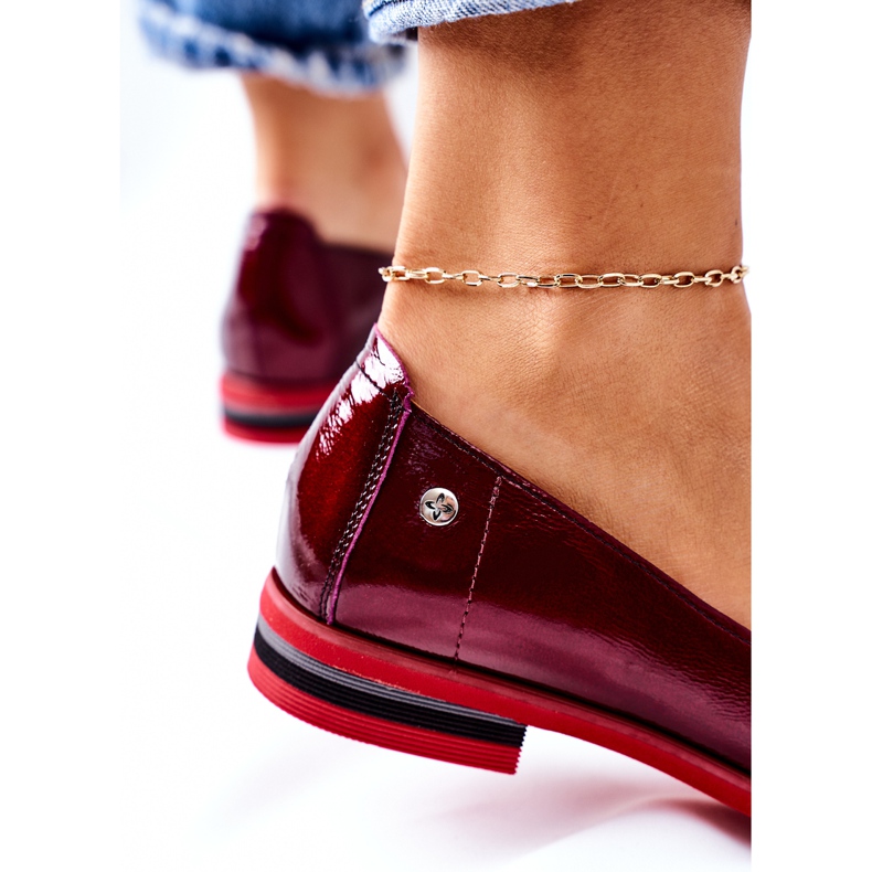 Lackierte Lederschuhe Maciejka 05035-23 Burgund rot 1