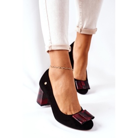 Damen Pumps Maciejka Wildleder Schwarz 3356A-20 / 00-1 2