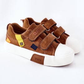 Kinder Sneaker mit Klettverschluss Big Star II374017 Camel braun braun 2