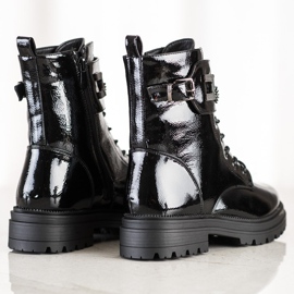 S. BARSKI Lackierte Arbeiter mit Kette S.BARSKI schwarz 1