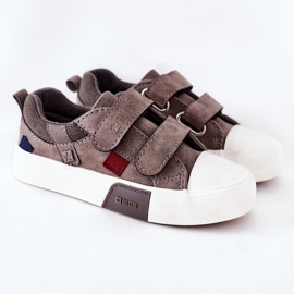 Kinder Sneaker mit Klettverschluss Big Star II374018 Grau 2