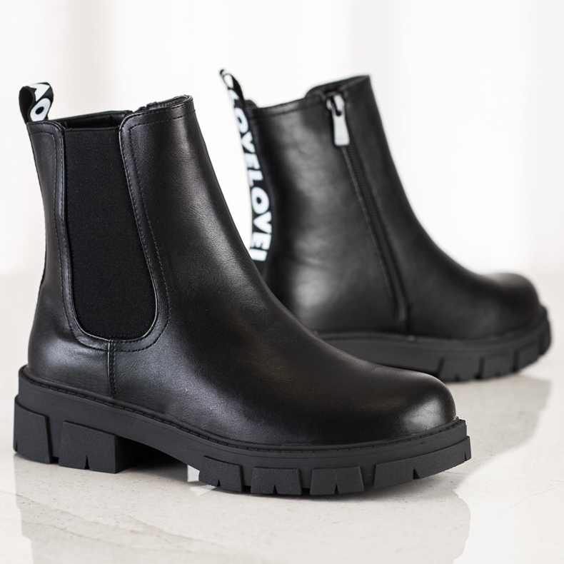 S. BARSKI S.BARSKI Plateaustiefel schwarz 1