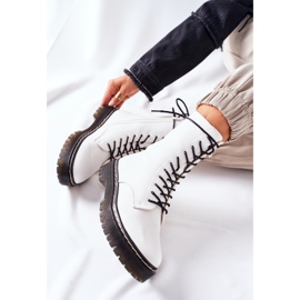 S.Barski Weiße Corydon Workers Stiefel für Damen 1