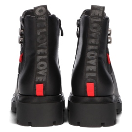 Schwarze Stiefel für Damen Filippo DBT3085/21 BK 2