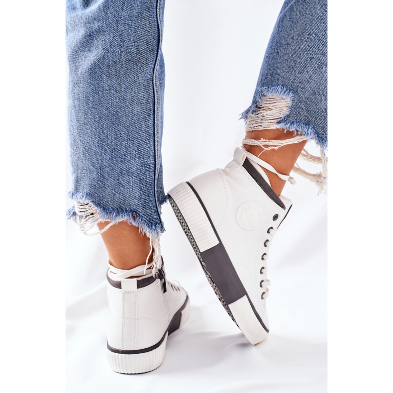 Hochisolierte Sneaker Big Star II274158 Weiß 2