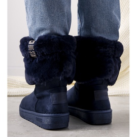 Drave marineblaue Big Star Schneestiefel für Damen 1
