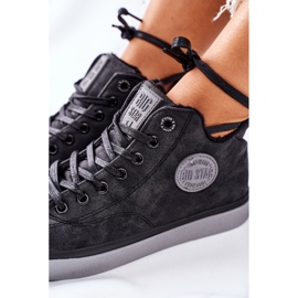 Isolierte Sneakers aus Leder Big Star II274148 Schwarz 1