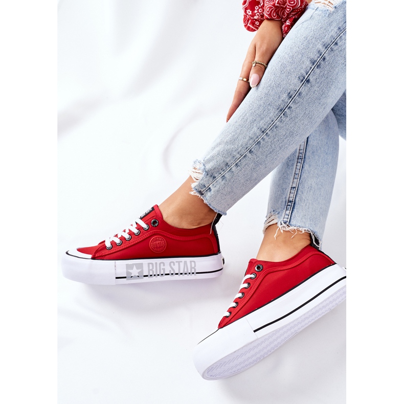 Sneakers On the Big Star II274025 Rote Plattform 1