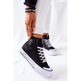 Hohe Sneakers On The Big Star II274012 Schwarze Plattform 2