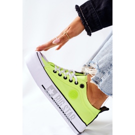 Sneakers On The Big Star II274022 Neongelbe Plattform 1