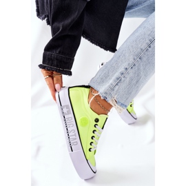 Sneakers On The Big Star II274022 Neongelbe Plattform 2