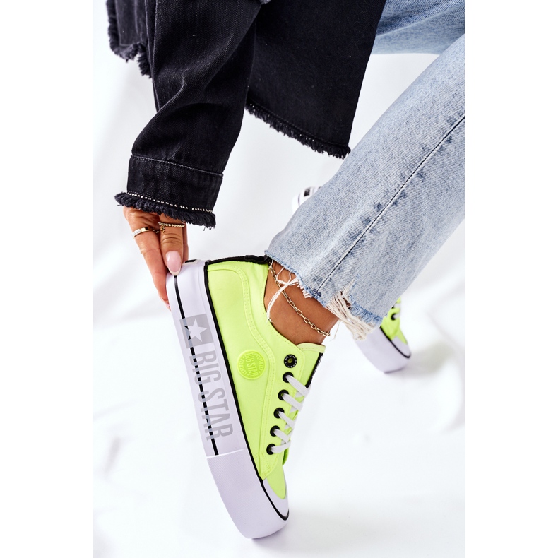 Sneakers On The Big Star II274022 Neongelbe Plattform 2