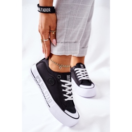 Sneakers On The Big Star II274019 Schwarze Plattform 2