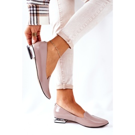 Mokassins auf silbernem Absatz Laura Messi 2013 Cappuccino mehrfarbig 2