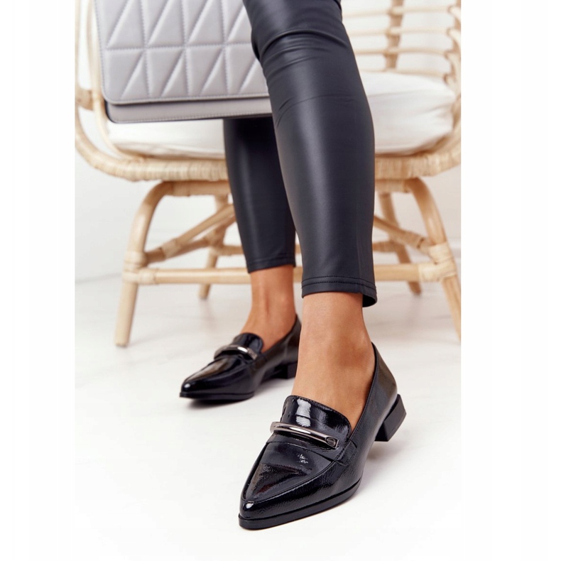 S.Barski Elegante Mokassins S. Barski Premium Lackiert Schwarz 2