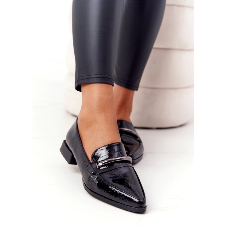 S.Barski Elegante Mokassins S. Barski Premium Lackiert Schwarz 4