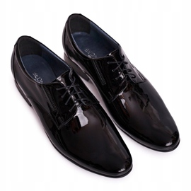 Bednarek Polish Shoes Schwarz lackierte Leder-Bednarek-Hausschuhe für Herren 2