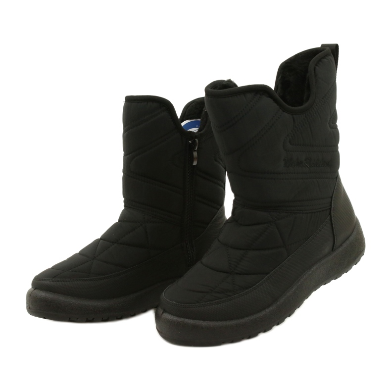 Evento Frauen Schneestiefel wasserfeste Nachrichten 21SN26-4276 Schwarz 4