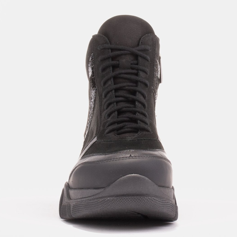 Marco Shoes Sportliche Mil Boots mit Zierlack schwarz 1