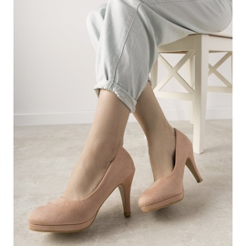 Pinke Pumps auf einem Marino-Stiletto-Absatz rosa 1