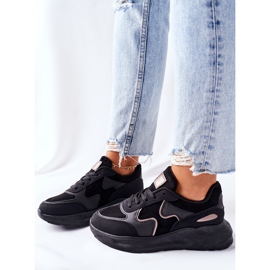 PE1 Damen Sportschuhe Sneakers Schwarz Bethell 1