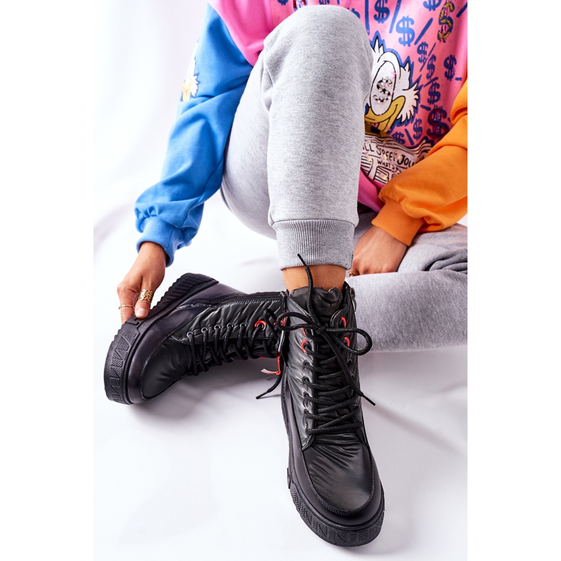 PB1 Schwarze Cascia Trapper für Damen 1