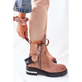PS1 Braune Cortona Warme Stiefel mit Reißverschluss 1