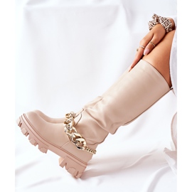 PB1 Hohe Beige Cecina Stiefel 1