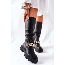 PB1 Hohe Cecina schwarze Stiefel 2