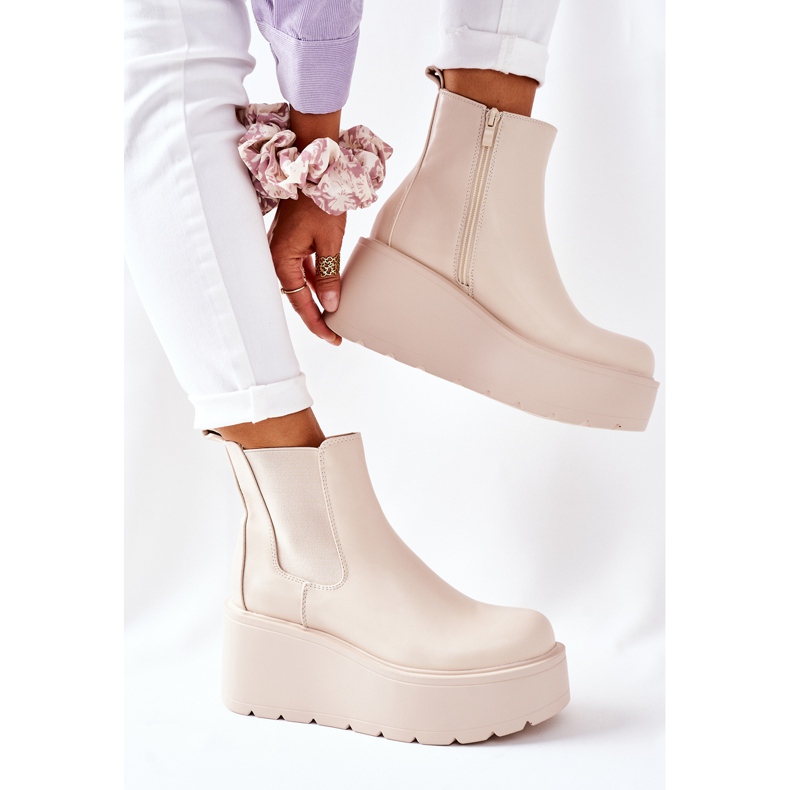 PB1 Warme Stiefel Beige Montiano 2