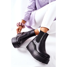 PB1 Schwarze warme Stiefel von Montiano 1